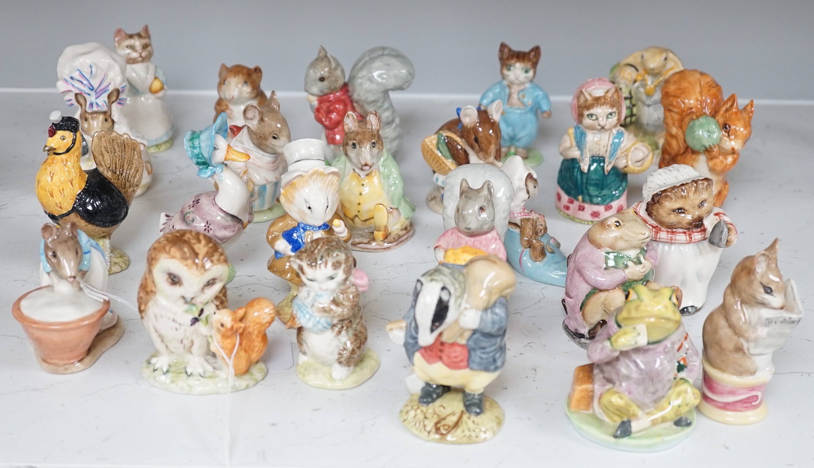 A collection of 24 Beswick Beatrix Potter animals